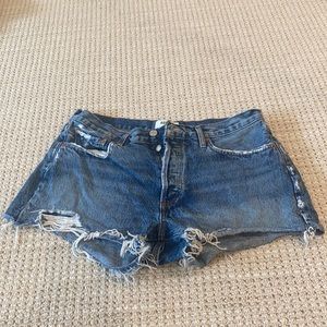 Agolde Loose fit Denim Shorts